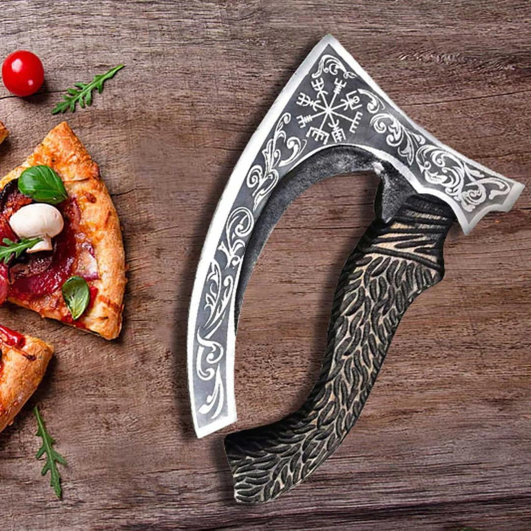 Viking Vegvisir Pizza Axe
Best Viking Pizza Cutter Axe I Annversary Gift, Birthday Gitft, Christmas Gift