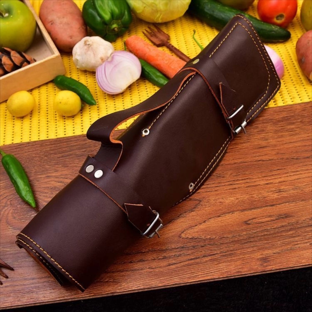 Hand Forged 67 Layers
5 Pieces Kitchen Knife
Set & Leather Roll