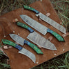 Hand Forged 67 Layers
5 Pieces Kitchen Knife
Set & Leather Roll