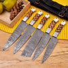 The Orchid Forged High
Quality Damascus 5
Pieces Kitchen Knife Set